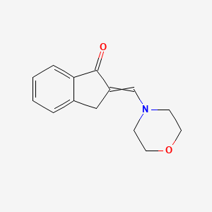 2-[(Morpholin-4-yl)methylidene]-2,3-dihydro-1H-inden-1-one