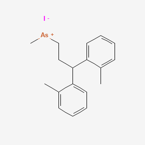 molecular formula C18H22AsI B15455498 CID 71390314 CAS No. 62064-06-6