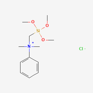 N,N-Dimethyl-N-[(trimethoxysilyl)methyl]anilinium chloride