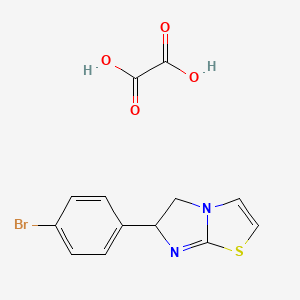 molecular formula C13H11BrN2O4S B15455508 6-(4-Bromophenyl)-5,6-dihydroimidazo[2,1-b][1,3]thiazole;oxalic acid CAS No. 62284-70-2