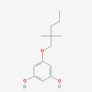 molecular formula C13H20O3 B15455535 5-[(2,2-Dimethylpentyl)oxy]benzene-1,3-diol CAS No. 62191-54-2