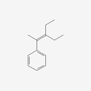 molecular formula C13H18 B15455559 (3-Ethylpent-2-en-2-yl)benzene CAS No. 61777-07-9