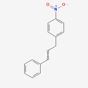 molecular formula C15H13NO2 B15455634 1-Nitro-4-(3-phenylprop-2-en-1-yl)benzene CAS No. 62056-29-5