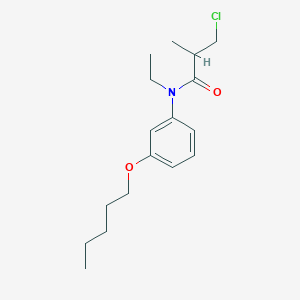 3-Chloro-N-ethyl-2-methyl-N-[3-(pentyloxy)phenyl]propanamide