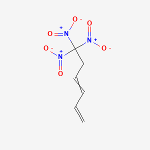 molecular formula C6H7N3O6 B15455660 6,6,6-Trinitrohexa-1,3-diene CAS No. 62115-86-0