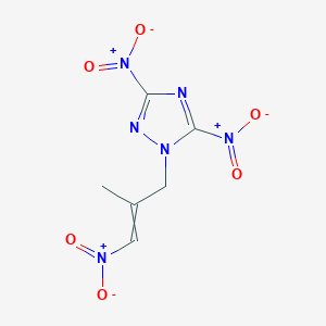 molecular formula C6H6N6O6 B15455674 1-(2-Methyl-3-nitroprop-2-en-1-yl)-3,5-dinitro-1H-1,2,4-triazole CAS No. 62063-05-2