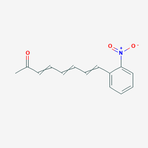 molecular formula C14H13NO3 B15455690 8-(2-Nitrophenyl)octa-3,5,7-trien-2-one CAS No. 62322-79-6