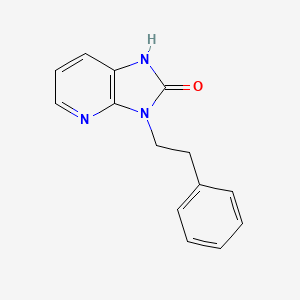 molecular formula C14H13N3O B15455695 3-(2-Phenylethyl)-1,3-dihydro-2H-imidazo[4,5-b]pyridin-2-one CAS No. 61963-05-1