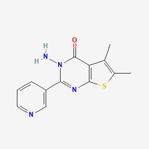 3-Amino-5,6-dimethyl-2-(pyridin-3-yl)thieno[2,3-d]pyrimidin-4(3H)-one