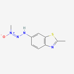 (E)-methyl-[(2-methyl-1,3-benzothiazol-6-yl)hydrazinylidene]-oxidoazanium