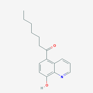 1-(8-Hydroxyquinolin-5-YL)heptan-1-one