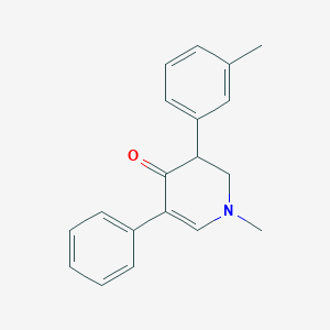 molecular formula C19H19NO B15455796 1-Methyl-3-(3-methylphenyl)-5-phenyl-2,3-dihydropyridin-4(1H)-one CAS No. 62290-76-0