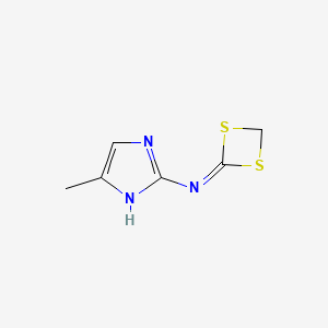 N-(5-methyl-1H-imidazol-2-yl)-1,3-dithietan-2-imine