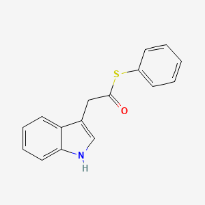 molecular formula C16H13NOS B15455817 S-Phenyl (1H-indol-3-yl)ethanethioate CAS No. 61755-89-3