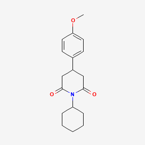 1-Cyclohexyl-4-(4-methoxyphenyl)piperidine-2,6-dione