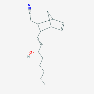 [3-(3-Hydroxyoct-1-en-1-yl)bicyclo[2.2.1]hept-5-en-2-yl]acetonitrile