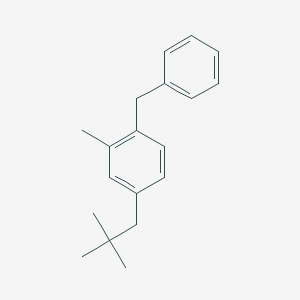 molecular formula C19H24 B15455888 1-Benzyl-4-(2,2-dimethylpropyl)-2-methylbenzene CAS No. 62262-29-7