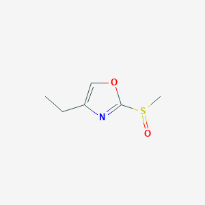 molecular formula C6H9NO2S B15455905 4-Ethyl-2-(methanesulfinyl)-1,3-oxazole CAS No. 62124-53-2