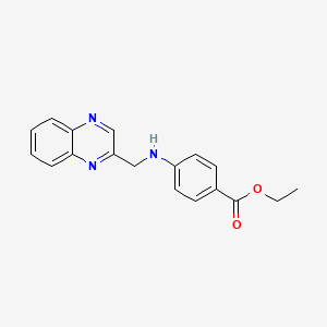 Ethyl 4-{[(quinoxalin-2-yl)methyl]amino}benzoate