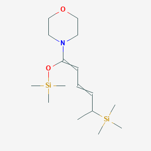 4-{5-(Trimethylsilyl)-1-[(trimethylsilyl)oxy]hexa-1,3-dien-1-yl}morpholine