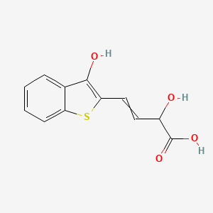 2-Hydroxy-4-(3-hydroxy-1-benzothiophen-2-YL)but-3-enoic acid