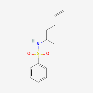 molecular formula C12H17NO2S B15455997 N-(Hex-5-en-2-yl)benzenesulfonamide CAS No. 62035-87-4