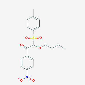 molecular formula C19H21NO6S B15456001 2-Butoxy-2-(4-methylbenzene-1-sulfonyl)-1-(4-nitrophenyl)ethan-1-one CAS No. 61821-12-3