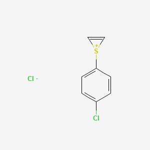 molecular formula C8H6Cl2S B15456023 1-(4-Chlorophenyl)thiiren-1-ium chloride CAS No. 61899-74-9