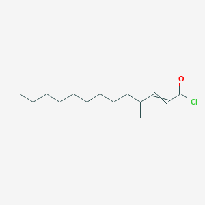 molecular formula C14H25ClO B15456025 4-Methyltridec-2-enoyl chloride CAS No. 61798-12-7