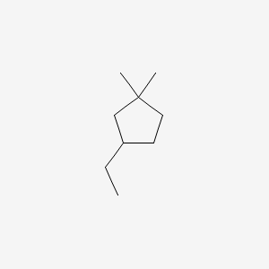 3-Ethyl-1,1-dimethylcyclopentane