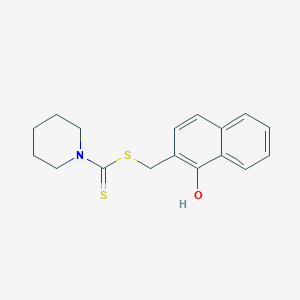 molecular formula C17H19NOS2 B15456050 (1-Hydroxynaphthalen-2-yl)methyl piperidine-1-carbodithioate CAS No. 61999-00-6