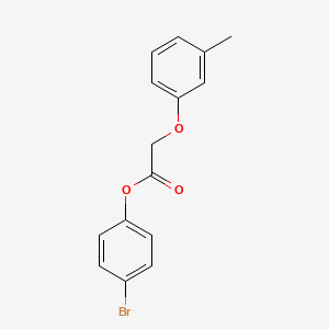 molecular formula C15H13BrO3 B15456058 4-Bromophenyl (3-methylphenoxy)acetate CAS No. 62095-48-1