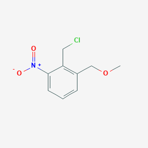 molecular formula C9H10ClNO3 B15456081 2-(Chloromethyl)-1-(methoxymethyl)-3-nitrobenzene CAS No. 61940-26-9