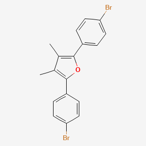 molecular formula C18H14Br2O B15456097 2,5-Bis(4-bromophenyl)-3,4-dimethylfuran CAS No. 61880-91-9