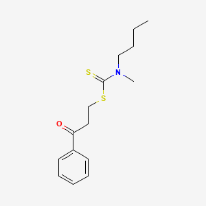 3-Oxo-3-phenylpropyl butyl(methyl)carbamodithioate