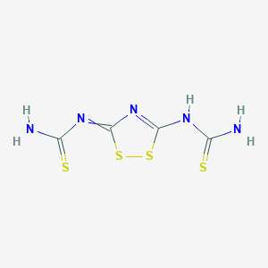 [5-(Carbamothioylamino)-1,2,4-dithiazol-3-ylidene]thiourea