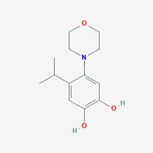 molecular formula C13H19NO3 B15456122 4-(Morpholin-4-yl)-5-(propan-2-yl)benzene-1,2-diol CAS No. 62227-67-2