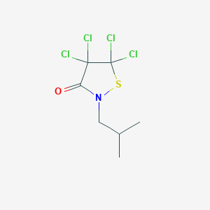 4,4,5,5-Tetrachloro-2-(2-methylpropyl)-1,2-thiazolidin-3-one