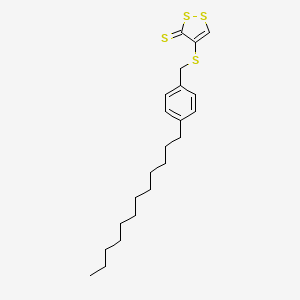 4-{[(4-Dodecylphenyl)methyl]sulfanyl}-3H-1,2-dithiole-3-thione