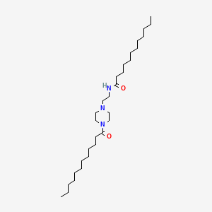 Dodecanamide, N-[2-[4-(1-oxododecyl)-1-piperazinyl]ethyl]-