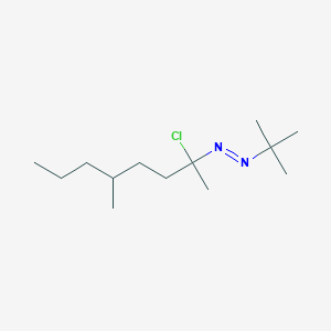 (E)-1-tert-Butyl-2-(2-chloro-5-methyloctan-2-yl)diazene