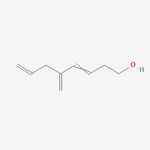 molecular formula C9H14O B15456239 5-Methylideneocta-3,7-dien-1-ol CAS No. 61753-69-3