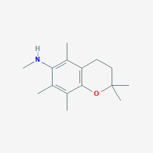 N,2,2,5,7,8-Hexamethyl-3,4-dihydro-2H-1-benzopyran-6-amine