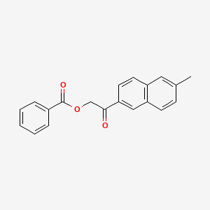 molecular formula C20H16O3 B15456324 2-(6-Methylnaphthalen-2-yl)-2-oxoethyl benzoate CAS No. 62244-93-3