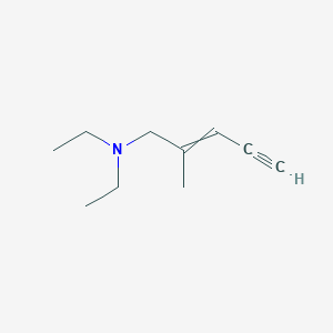 molecular formula C10H17N B15456369 N,N-Diethyl-2-methylpent-2-en-4-yn-1-amine CAS No. 61753-32-0