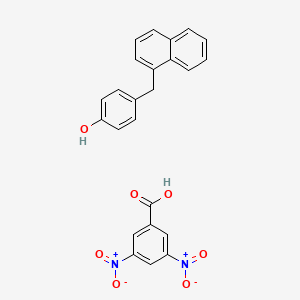 molecular formula C24H18N2O7 B15456379 3,5-Dinitrobenzoic acid;4-(naphthalen-1-ylmethyl)phenol CAS No. 62314-97-0