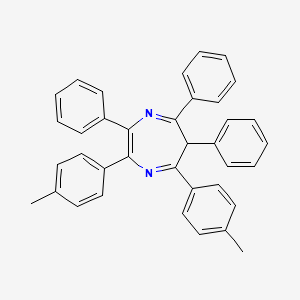 molecular formula C37H30N2 B15456387 2,7-Bis(4-methylphenyl)-3,5,6-triphenyl-6H-1,4-diazepine CAS No. 62284-20-2