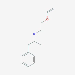 molecular formula C13H17NO B15456390 (2E)-N-[2-(Ethenyloxy)ethyl]-1-phenylpropan-2-imine CAS No. 61994-08-9