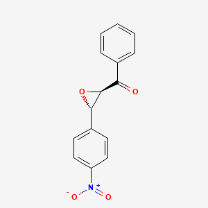 molecular formula C15H11NO4 B15456406 [(2R,3R)-3-(4-nitrophenyl)oxiran-2-yl]-phenylmethanone 