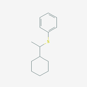 [(1-Cyclohexylethyl)sulfanyl]benzene